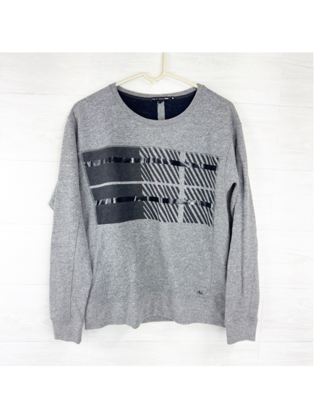 Rag & Bone Cotton Crewneck Printed Sweatshirt M